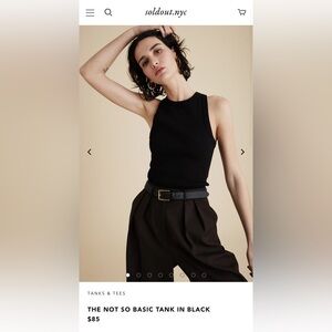 2 tanks total! 1 black + 1 white Soldout NYC not so basic tanks size medium